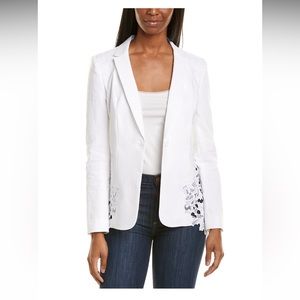 Elie Tahari Lace Linen-Blend Blazer
